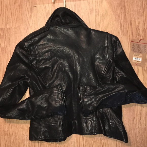 True Religion lambskin leather coat size xs - Picture 2 of 8